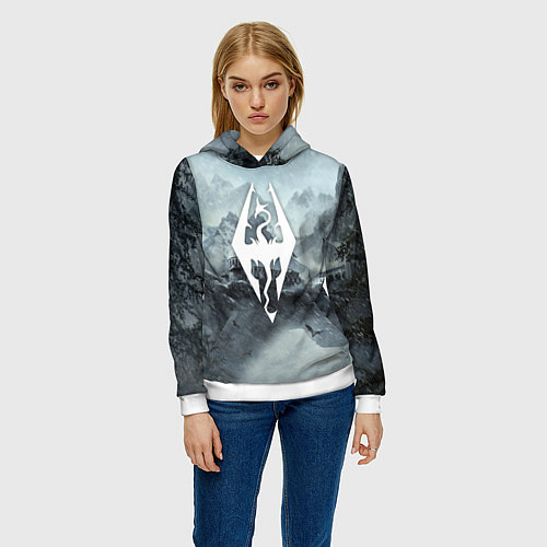Женская толстовка THE ELDER SCROLLS / 3D-Белый – фото 3
