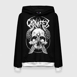 Толстовка-худи женская Carnifex, цвет: 3D-белый