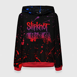 Толстовка-худи женская SLIPKNOT, цвет: 3D-красный