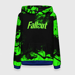 Толстовка-худи женская FALLOUT, цвет: 3D-синий