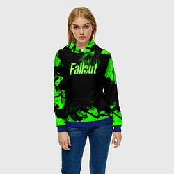 Толстовка-худи женская FALLOUT, цвет: 3D-синий — фото 2
