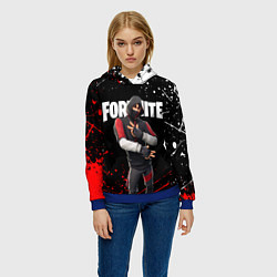Толстовка-худи женская FORTNITE IKONIK, цвет: 3D-синий — фото 2