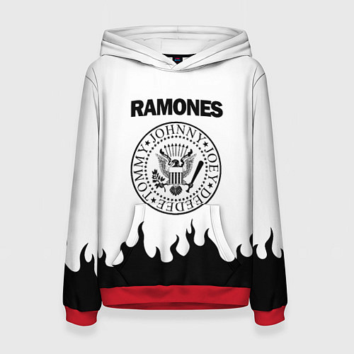 Женская толстовка RAMONES / 3D-Красный – фото 1