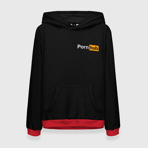 Женская толстовка PORNHUB / 3D-Красный – фото 1