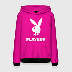 Толстовка-худи женская PLAYBOY, цвет: 3D-черный