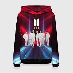 Толстовка-худи женская BTS, цвет: 3D-черный
