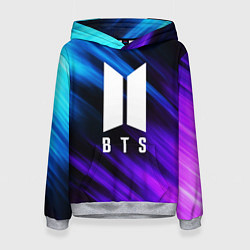 Толстовка-худи женская BTS, цвет: 3D-меланж