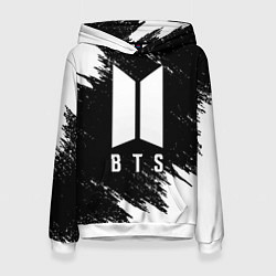 Толстовка-худи женская BTS, цвет: 3D-белый