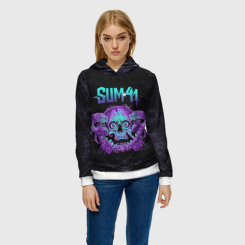 Женская толстовка No Personal space / 3D-Белый – фото 3