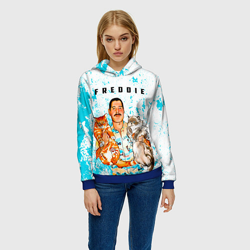 Женская толстовка Queen / 3D-Синий – фото 3
