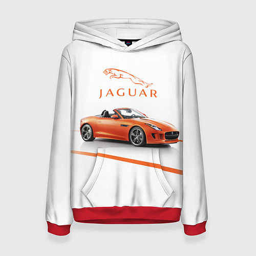 Женская толстовка Jaguar / 3D-Красный – фото 1