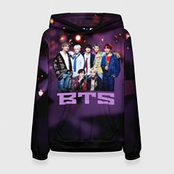 Толстовка-худи женская BTS, цвет: 3D-черный