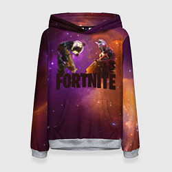 Толстовка-худи женская Fortnite, цвет: 3D-меланж
