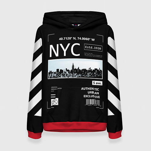 Женская толстовка Off-White: NYC / 3D-Красный – фото 1