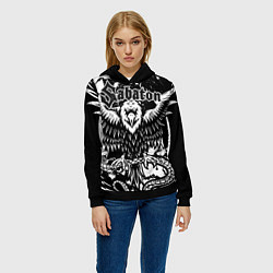 Толстовка-худи женская SABATON, цвет: 3D-черный — фото 2