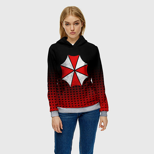 Женская толстовка Umbrella / 3D-Меланж – фото 3