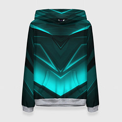 Толстовка-худи женская NEON GEOMETRY STRIPES, цвет: 3D-меланж
