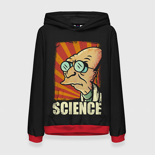 Женская толстовка Futurama Science / 3D-Красный – фото 1