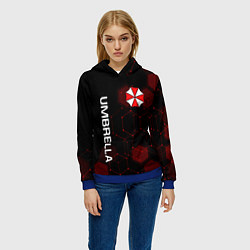 Толстовка-худи женская UMBRELLA CORP, цвет: 3D-синий — фото 2