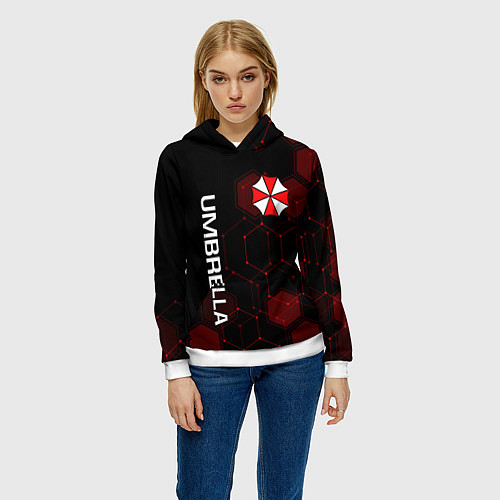 Женская толстовка UMBRELLA CORP / 3D-Белый – фото 3