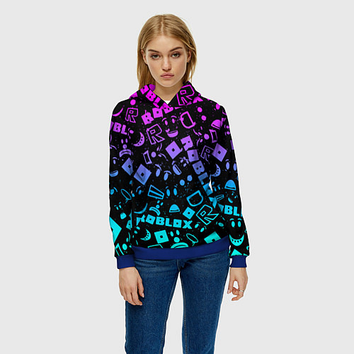 Женская толстовка Roblox / 3D-Синий – фото 3