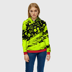 Толстовка-худи женская Roblox, цвет: 3D-красный — фото 2