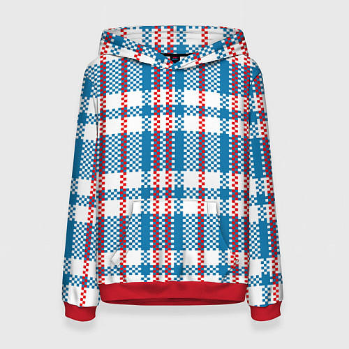 Женская толстовка Текстура Сумка Челнока / 3D-Красный – фото 1