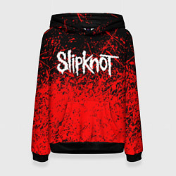 Толстовка-худи женская SLIPKNOT, цвет: 3D-черный