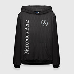 Толстовка-худи женская Mersedes, цвет: 3D-черный