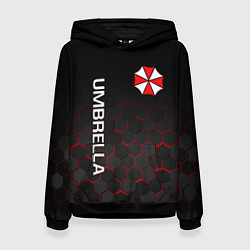 Толстовка-худи женская UMBRELLA CORP, цвет: 3D-черный