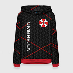 Толстовка-худи женская UMBRELLA CORP, цвет: 3D-красный