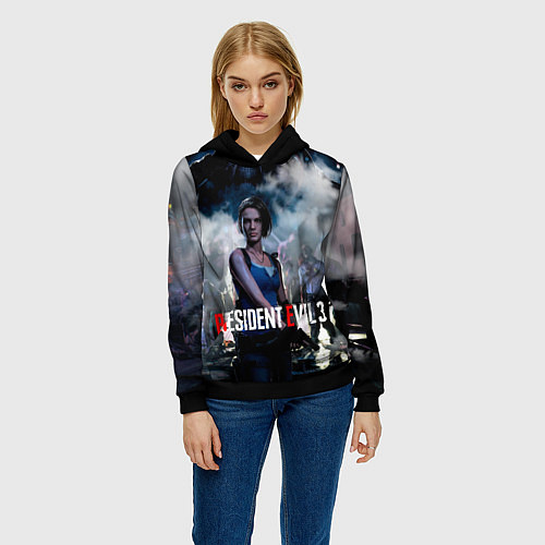 Женская толстовка RESIDENT EVIL 3 / 3D-Черный – фото 3