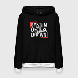 Толстовка-худи женская System of a Down, цвет: 3D-белый