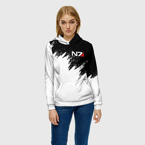 Женская толстовка MASS EFFECT N7 / 3D-Белый – фото 3