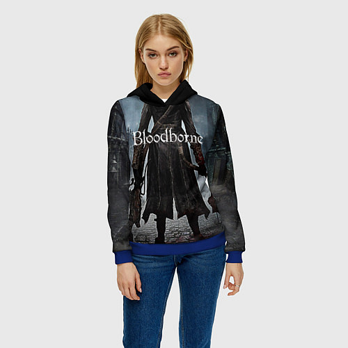 Женская толстовка Bloodborne / 3D-Синий – фото 3