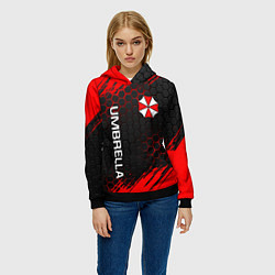 Толстовка-худи женская UMBRELLA CORP, цвет: 3D-черный — фото 2