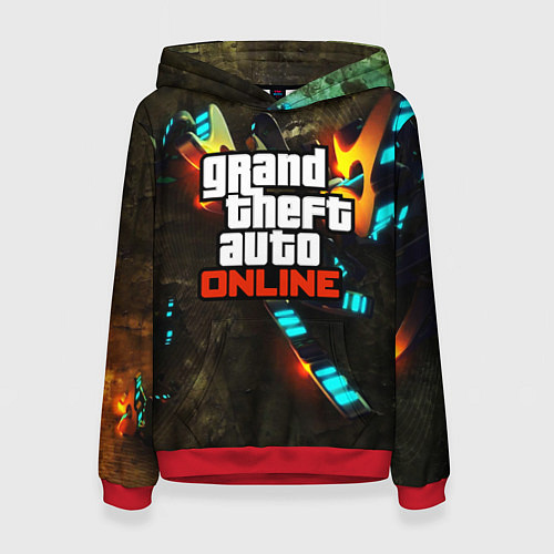 Женская толстовка GTA:Online / 3D-Красный – фото 1