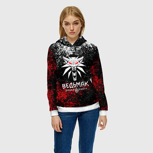 Женская толстовка The Witcher 3 / 3D-Белый – фото 3
