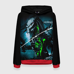 Толстовка-худи женская PREDATOR, цвет: 3D-красный