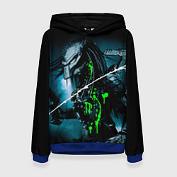 Толстовка-худи женская PREDATOR, цвет: 3D-синий