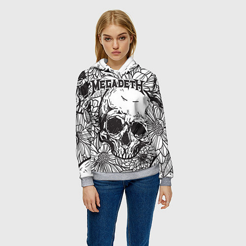 Женская толстовка Megadeth / 3D-Меланж – фото 3