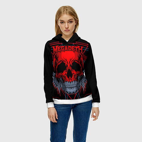 Женская толстовка Megadeth / 3D-Белый – фото 3