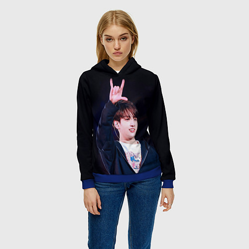 Женская толстовка BTS / 3D-Синий – фото 3