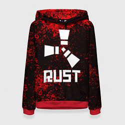 Толстовка-худи женская RUST, цвет: 3D-красный