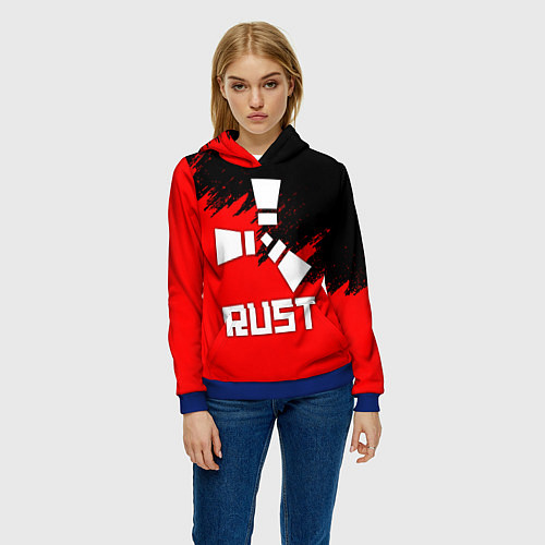 Женская толстовка RUST / 3D-Синий – фото 3