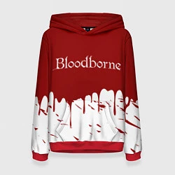 Толстовка-худи женская Bloodborne, цвет: 3D-красный