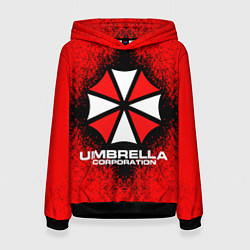Толстовка-худи женская Umbrella Corporation, цвет: 3D-черный