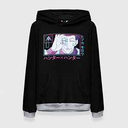 Толстовка-худи женская Hisoka, Hunter X Hunter HXH, цвет: 3D-меланж