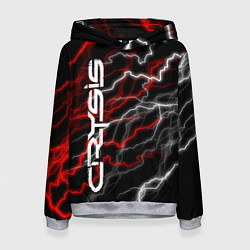 Толстовка-худи женская CRYSIS, цвет: 3D-меланж