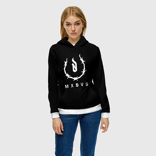 Женская толстовка MXDVS / 3D-Белый – фото 3